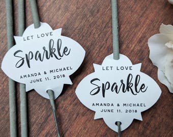 Let Love Sparkle, Tags, Weddings, Sparkler Tags, Let Love Sparkle tags, sparkler tags, favor tags, favour tags, Gift Tags, Sparkler Send Off