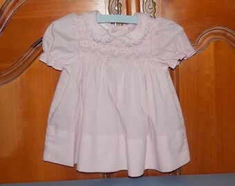 Sz. 9 mo. Polly Flinders Smocked Dress