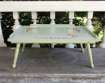 Vintage Tray Table Adjustable Easel Desk Bed Tray Laptop Table Portable Desk