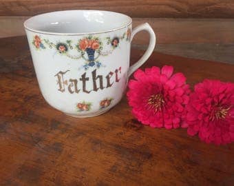 Vintage Father Coffee Cup Japan Made