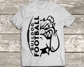 Bulldogs Football Instant Download Files - SVG, DXF, EPS, Silhouette Studio, Vinyl Cut Files, Digital Cut Files -Use Cricut and Silhouette