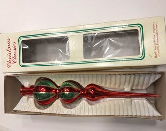 Vintage Hand Decorated European Christmas Tree Topper