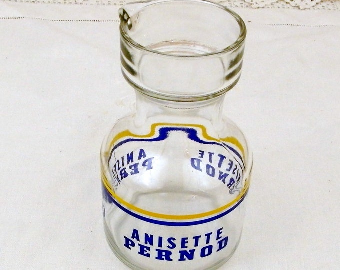 Vintage French Anisette Pernod Aperitif Drink Water Carafe / Bottle, South of France Cote D'Azur Drinks, Ricard Pernod Retro Home Barware Vintage French Anisette Pernod Aperitif Drink Water Carafe / Bottle, South of France Cote D'Azur Drinks, Ricard Pernod Retro Home Barware