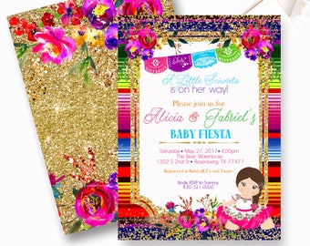 Fiesta Baby Shower Diaper Raffle Ticket Mexican Fiesta Baby