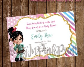 Vanellope Birthday/Baby Shower Invitation