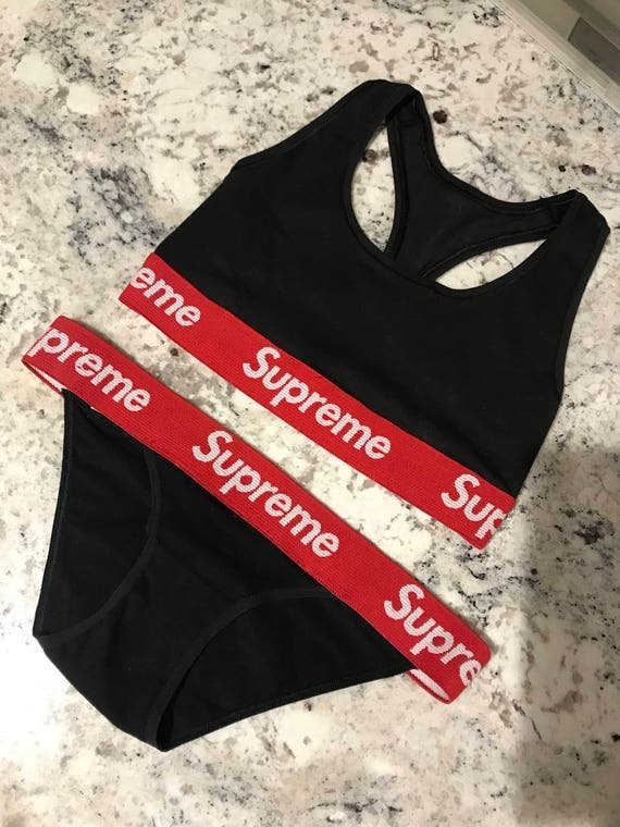 Reworked Supreme Bra and Underwear Set SMALL MEDIUM LARGE