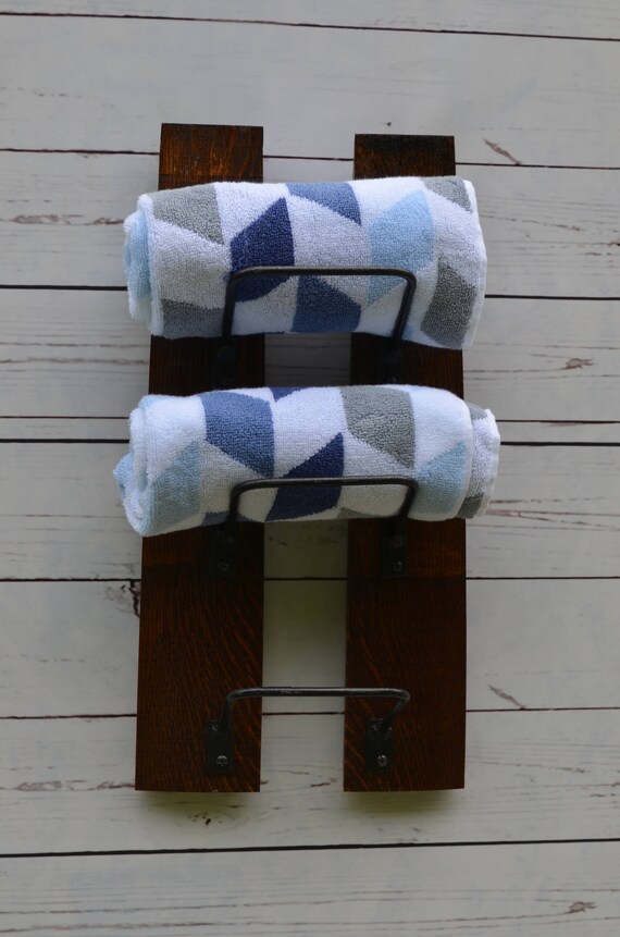 Rustic Wine Rack Towel Rack