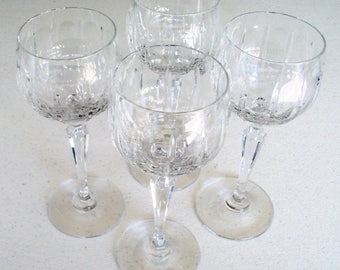 Wedgwood Full Lead Crystal Beautiful Stemware Set Of Four