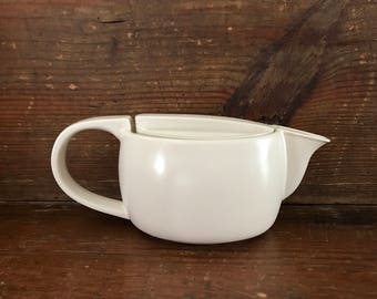 MCM teapot in white with clean modern design