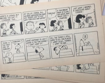 Peanuts comic strip | Etsy