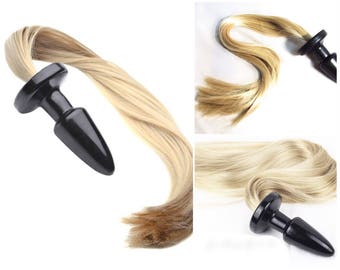 Horse tail butt plug,anal toy,sex toys,buttplugs,butt plugs,silver butt plugs,sex toy tails,sexy,adult toys,horse tail buttplug