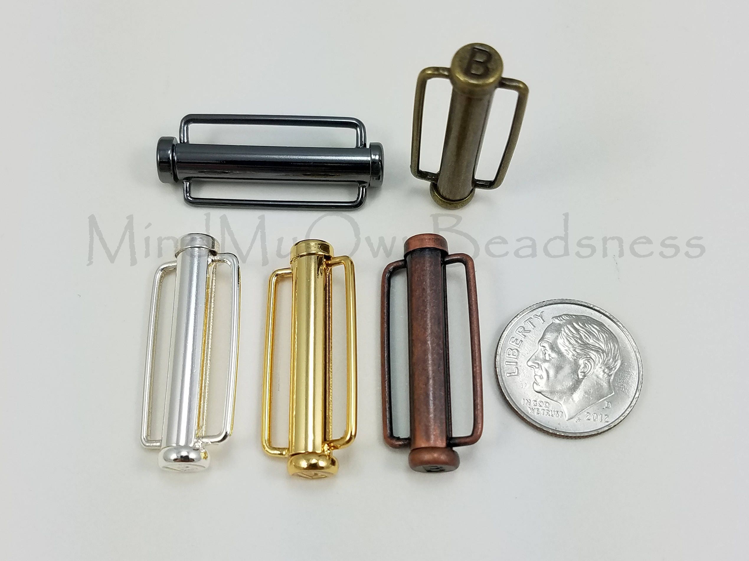 Clasp Slide Lock Tube Clasp with Bar 30mm x 1pc