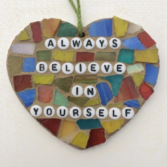 MOTIVATIONAL QUOTES ART Stained Glass Mosaic Inspirational
