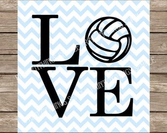 Love svg, Volleyball svg, Sports svg, svg, svg files, svg designs, svg files for cricut, svg silhouette, silhouette cameo, Volleyball girl