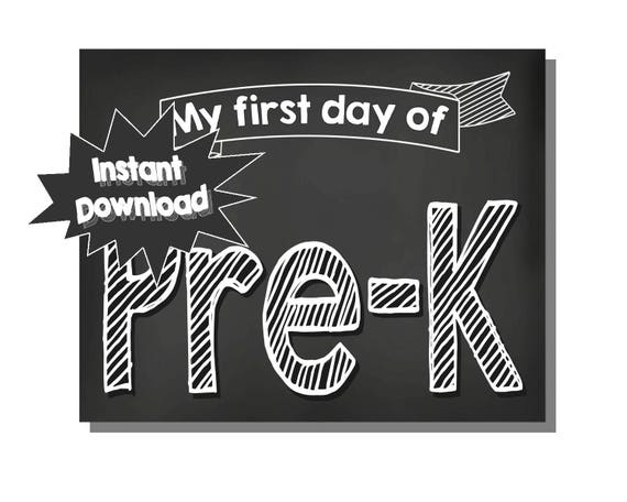 2017-first-day-of-school-pre-k-sign-digital-printable-file-instant-download-by-classic-party