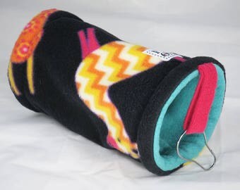 Small pet tunnel or hammock for guinea pigs, sugar gliders or rats - llama print - READY TO SHIP
