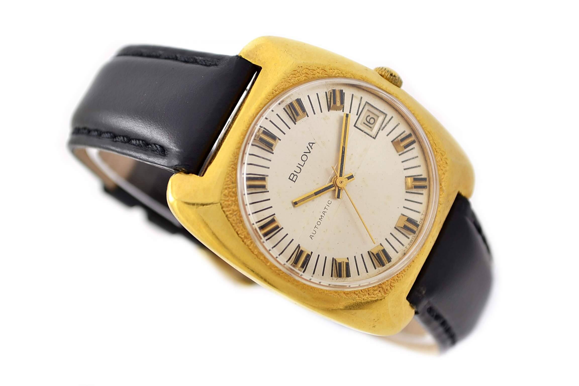 Vintage Bulova Gold Plated Automatic Mens Watch 220 Make me