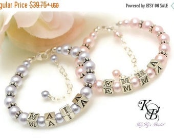 Personalized Flower Girl Bracelet Choice of Colors Flowergirl Gift Personalized Jewelry Little Girl Bracelet Gift for Flower girls