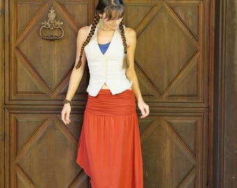 Angle Short / Long Fold Over Skirt