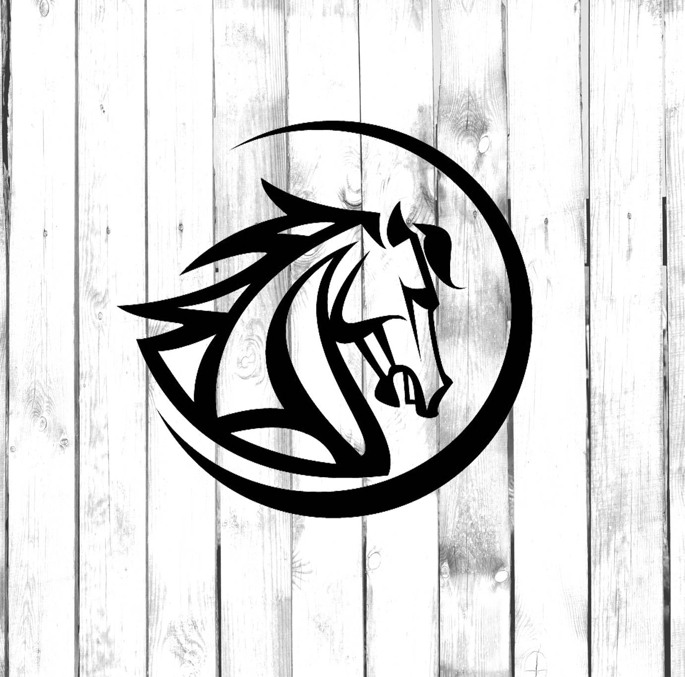 horse head in circle tribal tattoo design horse head in circle tribal tattoo design