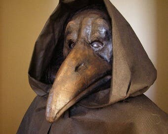 Plague Doctor Mask Paper mache bird mask crow magpies raven