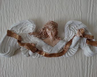 Angel Wall Hanging, beautiful decor, Shabby Cottage,