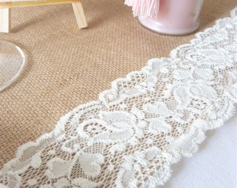 Romantic rustic wedding table runners