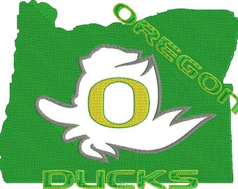Oregon Ducks Football machine embroidery design