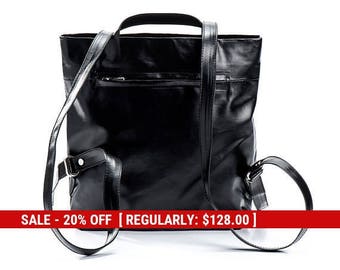 small black backpack purse backpack womens backpack handbags - mini backpack - small backpack - fashion backpack - slim backpack - DAILYBPF