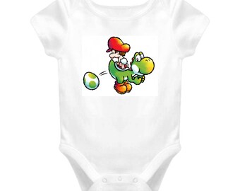 Baby Mario And Yoshi Baby One Piece
