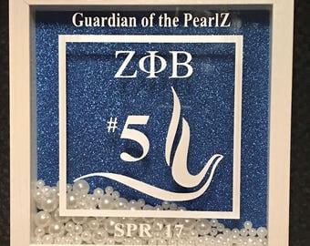 Personalized Zeta Phi Beta Shadow Box