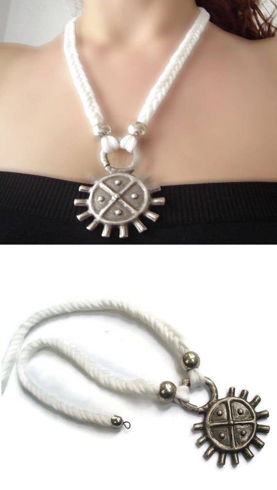 Tribal Necklace Woman Jewelry Gift For Womans White Braid   Il 570xN.1345655943 8dme 