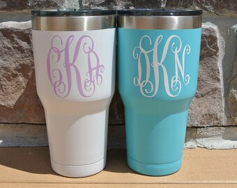 30 oz Monogram Tumbler - Ozark Trail Tumbler - Monogram Cup - Beach Tumbler - Monogram Tumbler - Tumbler - Vacuum Insulated Stainless Steel