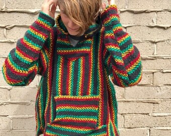 You Choose Serape Hoodies, Mexican Blanket Sweaters, Beach Hoodies, Stripped Pancho