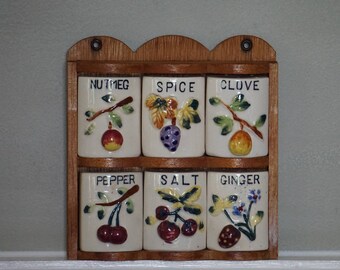 Spice Rack/ Quality GNCO Product/ 1950s Kitschy Kitchen