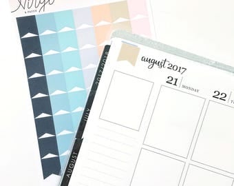 Colorful Flag Stickers - Multicolor Bright, Neutral Flag Stickers - Planner Flag Sticker Labels - Glossy or Matte Planner Stickers F1