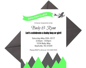 Mountain baby shower | Etsy
