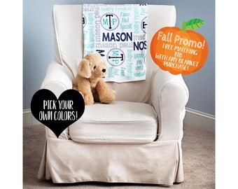 Personalized Baby Blanket - Baby Name Blanket - Monogrammed Baby Blanket - Monogrammed Receiving Blanket - Custom Baby Blanket - Swaddle