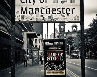 Manchester Made of Stone A4 fine art print ideal for framing