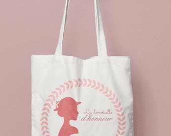 Tote Bag personalized bridesmaid jewelry - romantic, tote bag bridesmaid tote bag bridesmaid