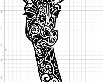 Download Zentangle giraffe | Etsy