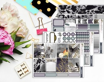 Ominous MINI KIT for use with Erin Condren Lifeplanner™, Filofax, Personal, A5, Happy Planner