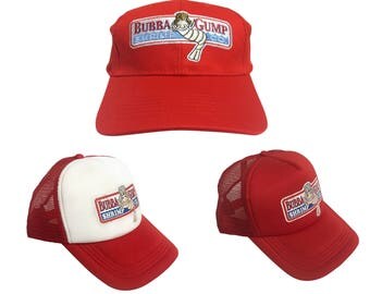 PICK a STYLE Bubba Gump Shrimp Co. Hats As Forrest Gump Wears In Movie Baseball Trucker Cap Costume Company Forest Run Running Boat Captain