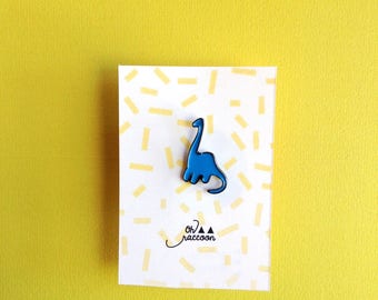Pin's brooch dinosaur blue
