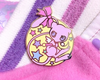 Sailor Mew - Sailor Moon & Pokemon Inspired - Hard Enamel Lapel Pin 35mm Lapel Pin - Gold Plating