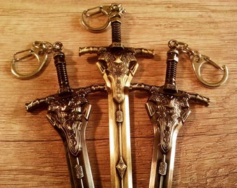 Glorius Dark Souls Artorias Sword Weapon Keychain Keyring Gamer gift