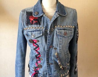Punk rock jacket | Etsy