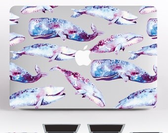 Whales MacBook Air 11 Decals MacBook Pro Keyboard Skin Mac Pro 2016 Case MacBook Air Covers MacBook Pro 13 Sleeve Blue Mac Skin DR109