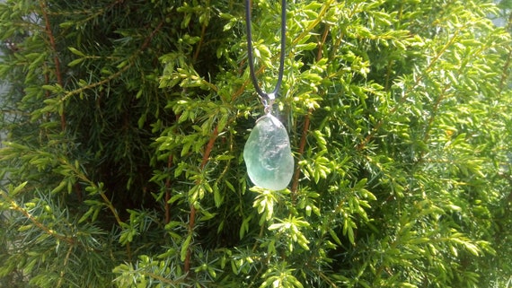 Fluorite pendant, fluorite pendant, raw fluorite, amazing raw crystal, raw stone pendant, jewlry stone