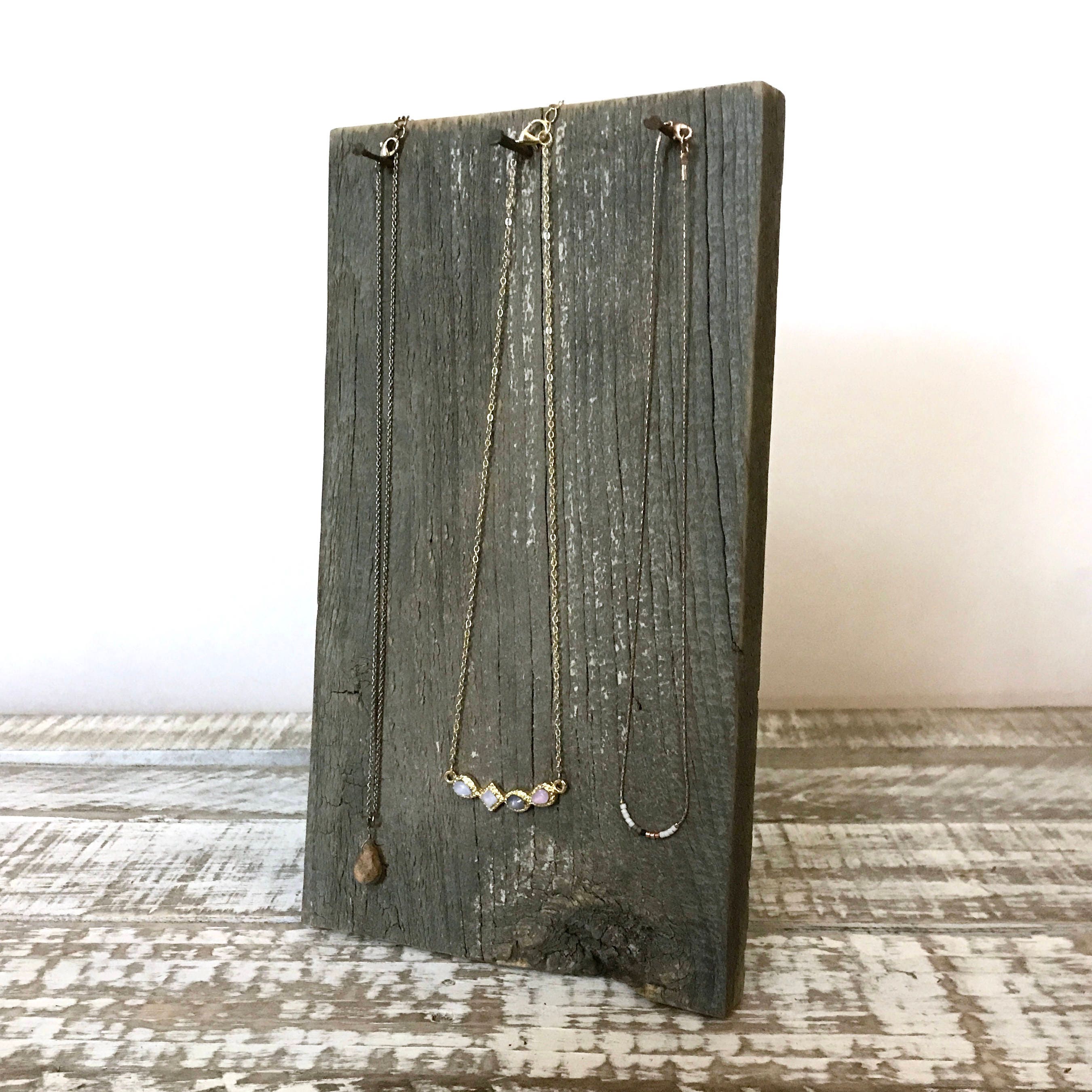 rustic jewelry stands
